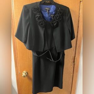 Black Two Piece Evening Dress